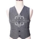 Gray Tweed 5 Buttons Argyll Waistcoat