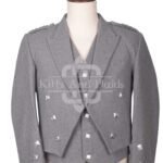 Gray Wool Prince Charlie Jacket and Waistcoat