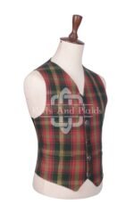 Maple Leaf Tartan Argyll Waistcoat