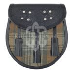 Black Watch Weathered Tartan Sporran