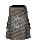 Black Watch Weathered Tartan Utility Kilt