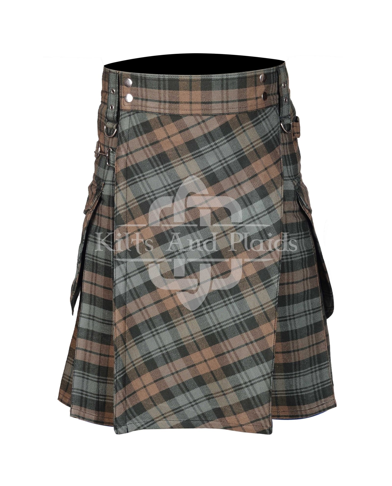 Black Watch Weathered Tartan Utility Kilt