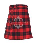 Cameron Red Black Utility Kilt