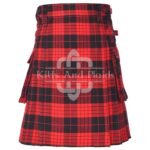 Cameron Red Black Utility Kilt