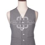 Gray Wool Prince Charlie Waistcoat