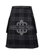 Gray Watch Gothic Kilt Chain Wali