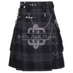 Gray Watch Gothic Kilt Chain Wali