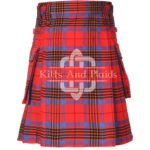 Leslie Red Ancient Tartan Utility Kilt