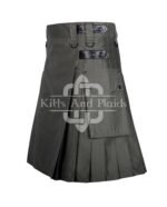 Olive Green Utility Cotton Kilt