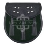 Solid Green Tartan Sporran