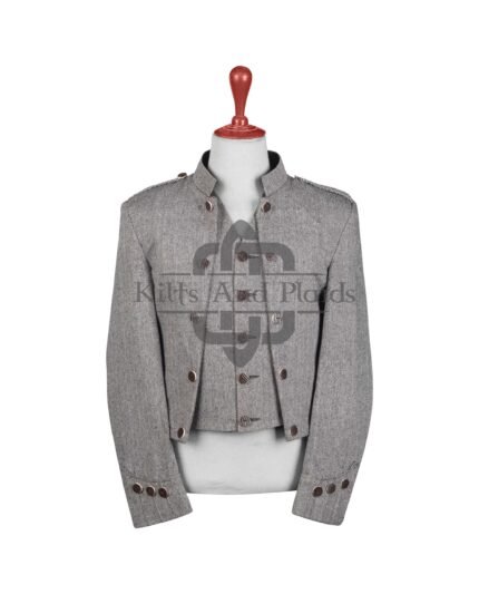 Men's Outfit Grey Tweed Jacket and Waistcoat