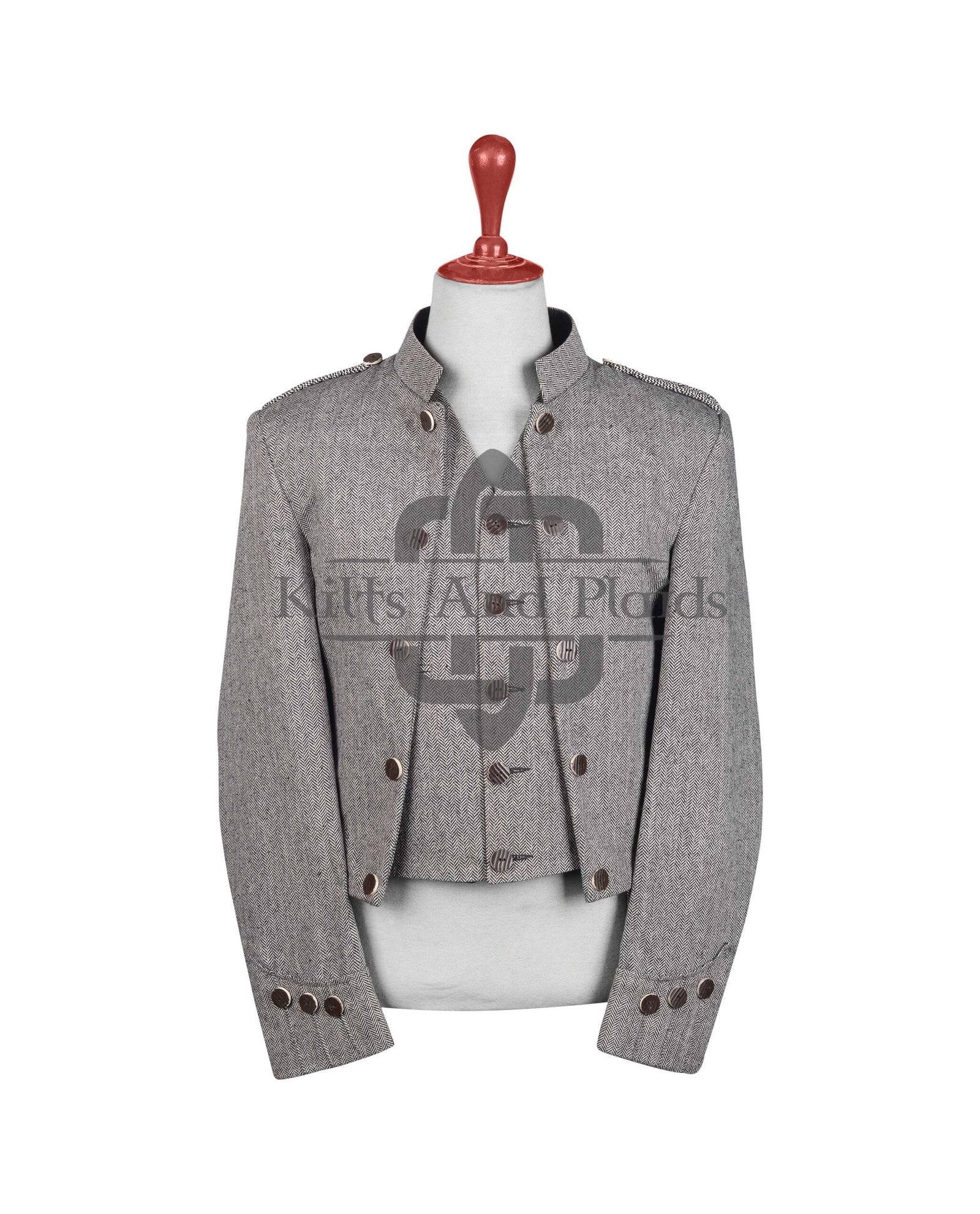 Men's Outfit Grey Tweed Jacket and Waistcoat