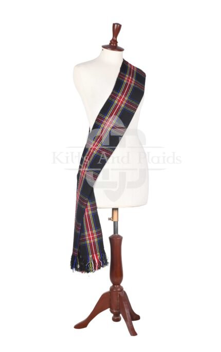 Women Tartan Black Stewart Sashes
