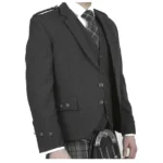 Charcoal Grey Wool Argyll Jacket
