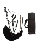 Scottish Black Watch Highland Bagpipe silver Mounts