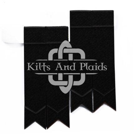 Solid Black Tartan Flashes