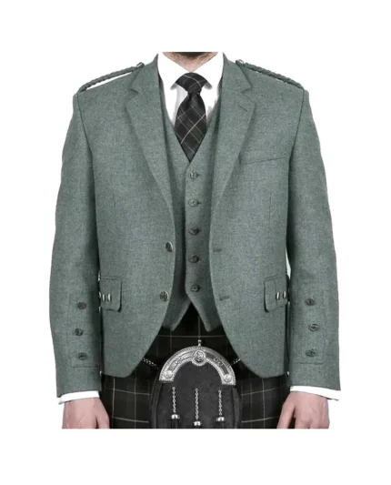Scottish Lovat Green Argyll Jacket