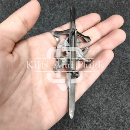Rampant Lion Scottish kilt pin