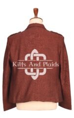 Men’s Maroon Tweed Jacket and Waistcoat