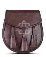 Plain Brown Leather Day Sporran