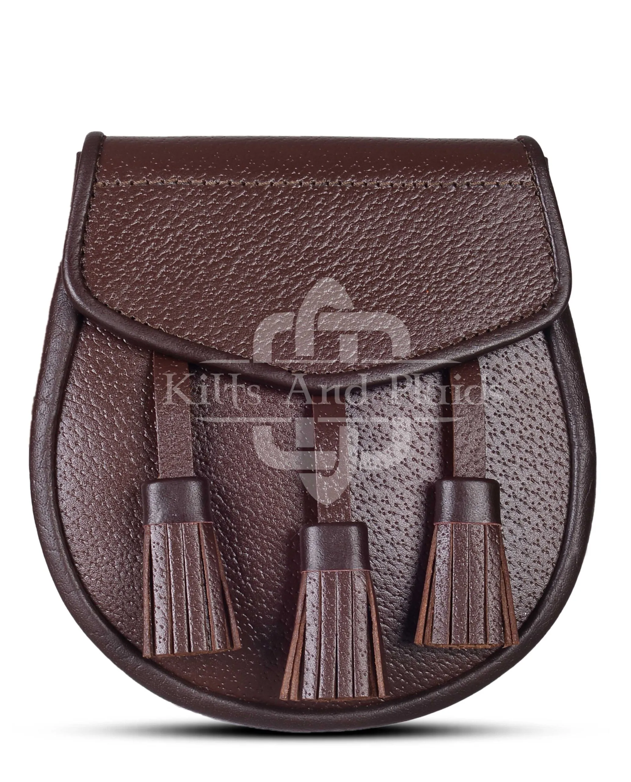 Plain Brown Leather Day Sporran