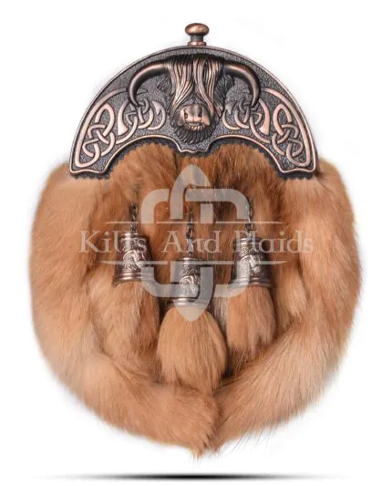 Bronze Highland Cow Red Fox Fur Sporran
