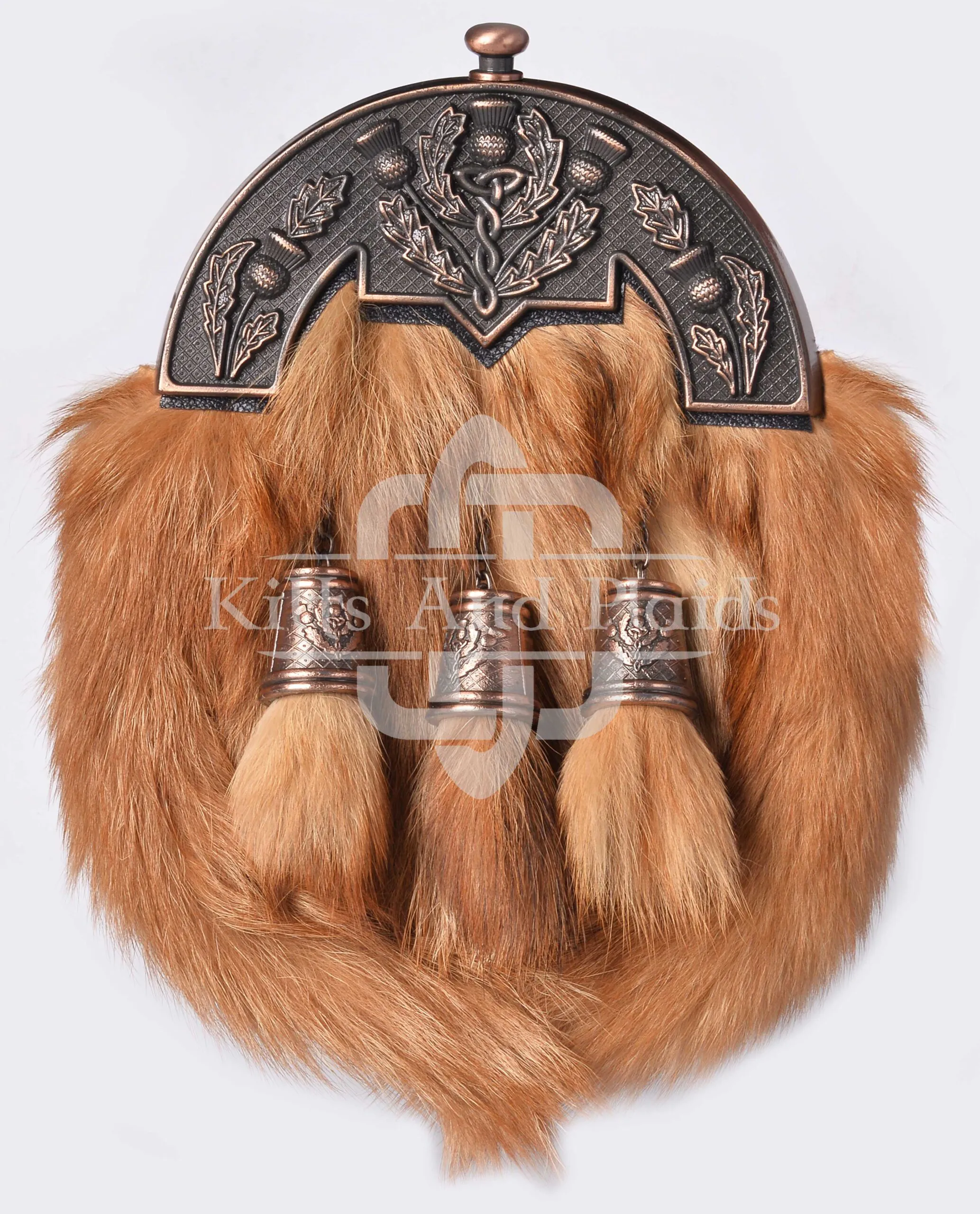 Bronze Thistle Red Fox Sporran