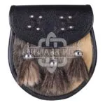 Celtic Knots Embossed Seal Fur Semi Dress Sporran