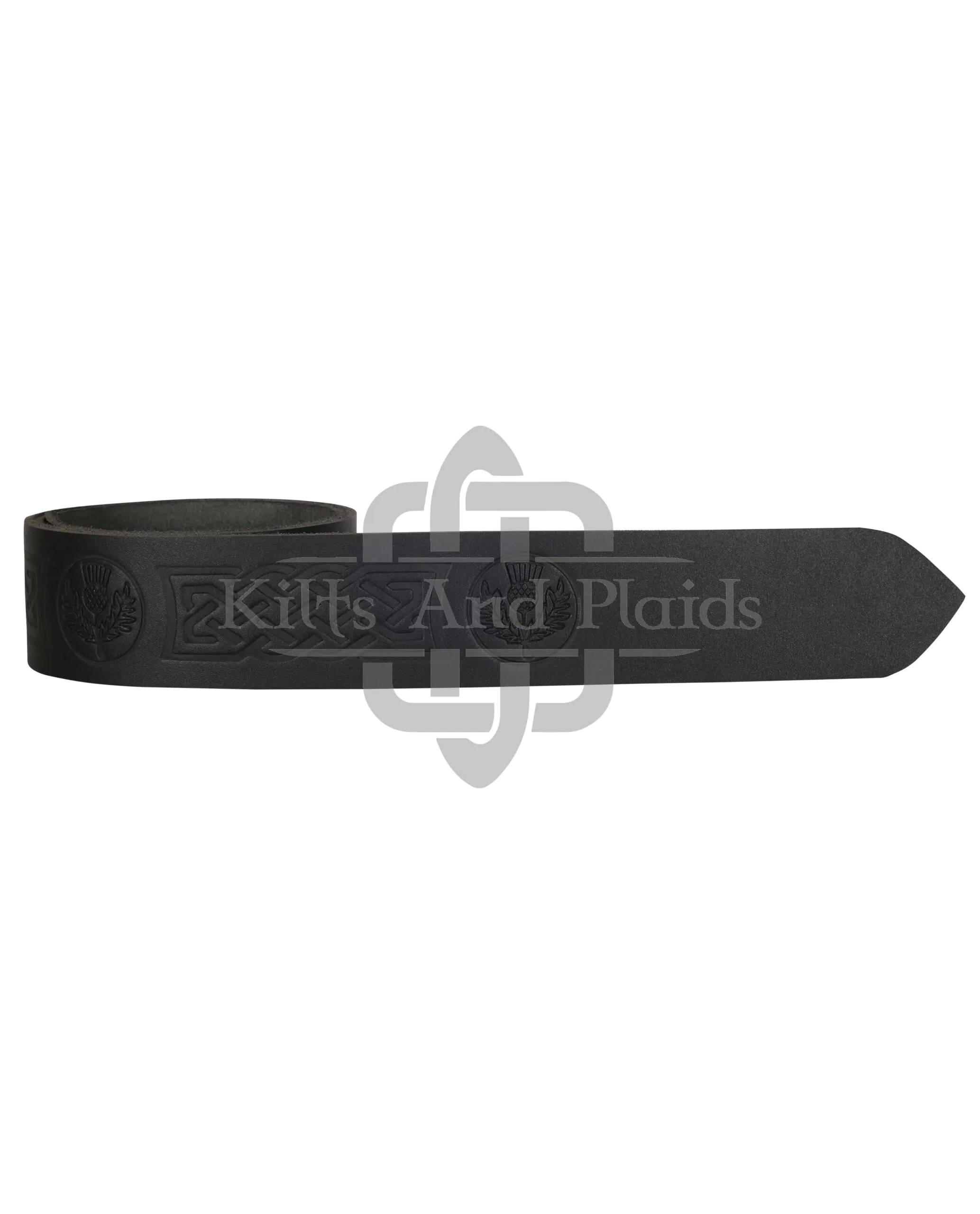 Thistle Embossed Kilt Belt - Image 3