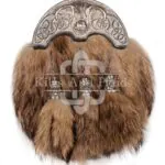 Silver Highland Cow Coyote Fur Full Dress Sporran