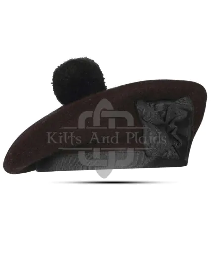 Dark Maroon Plain Blamoral Cap