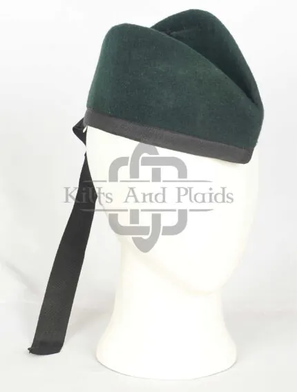 Plain Green Glengarry Cap