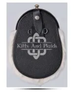 Brass Highland Cow White Rabbit Sporran