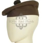 Brown Plain Balmoral Cap
