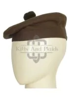 Brown Plain Balmoral Cap
