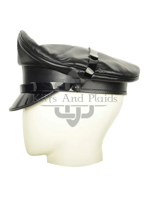 Black Leather Muir Hat