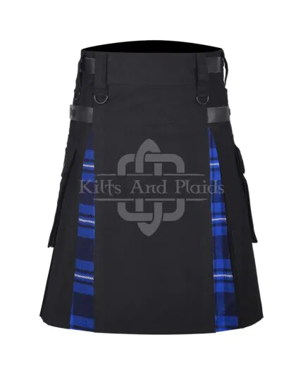 Ramsey Blue Cotton Hybrid Utility Kilt