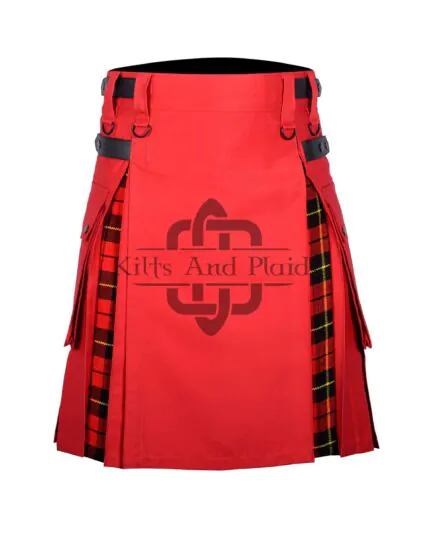 Red Cotton - Wallace Tartan Hybrid Kilt
