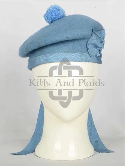 Sky Blue Wool Balmoral Hat