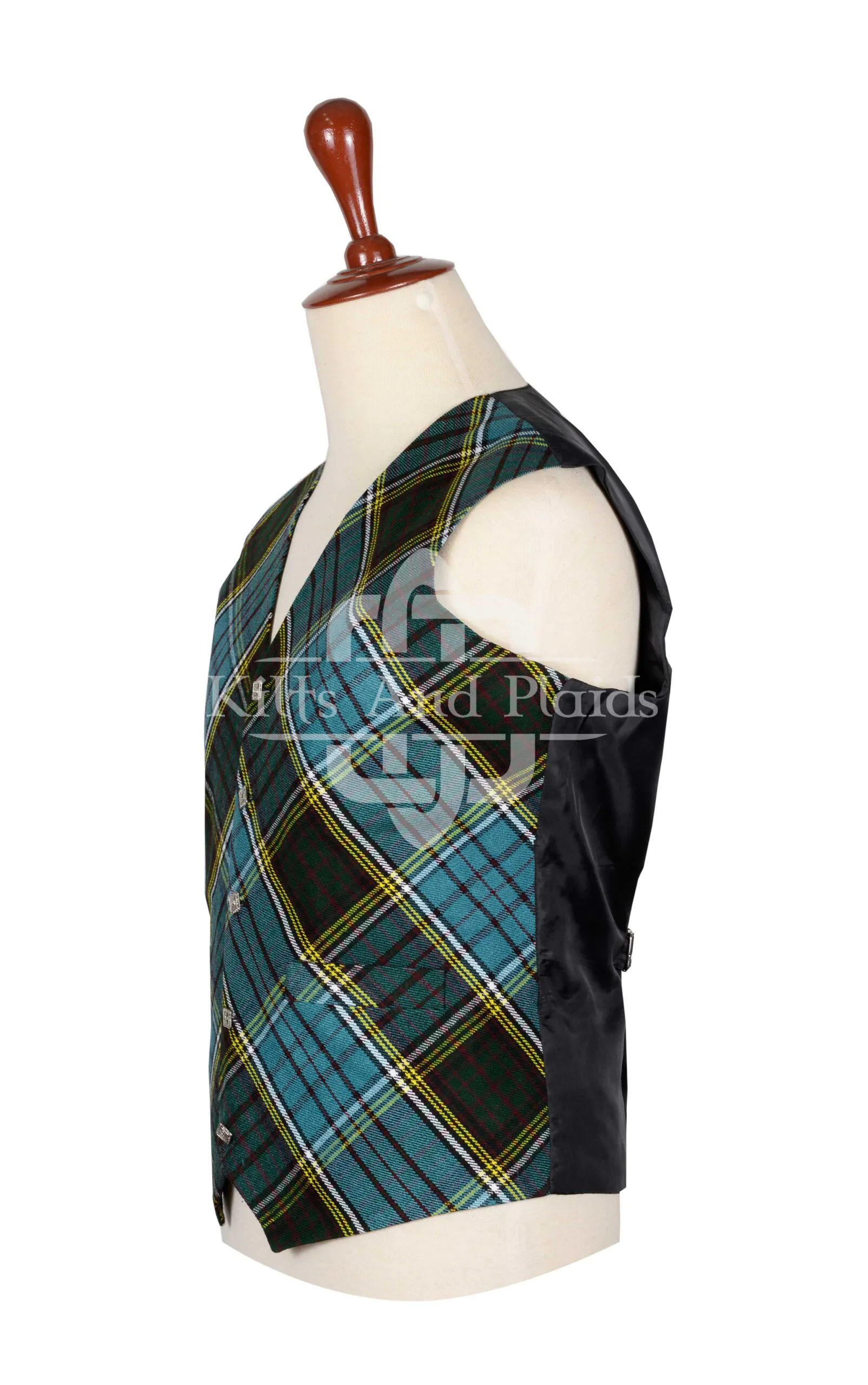 Anderson Tartan Bias Cut Vest