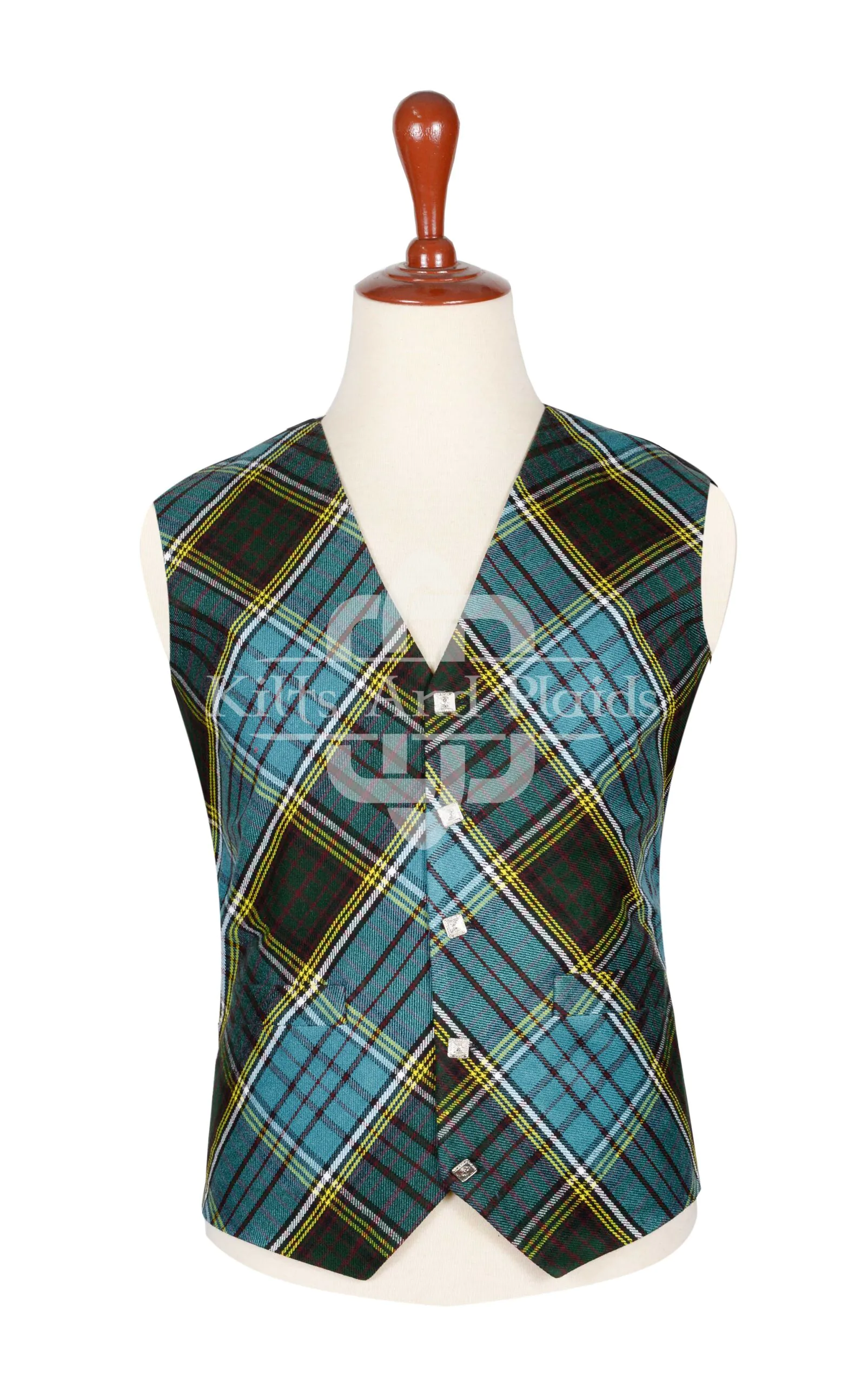 Anderson Tartan Bias Cut Vest Anderson Tartan Bias Cut Vest