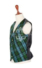 Anderson Tartan Bias Cut Vest - Image 4