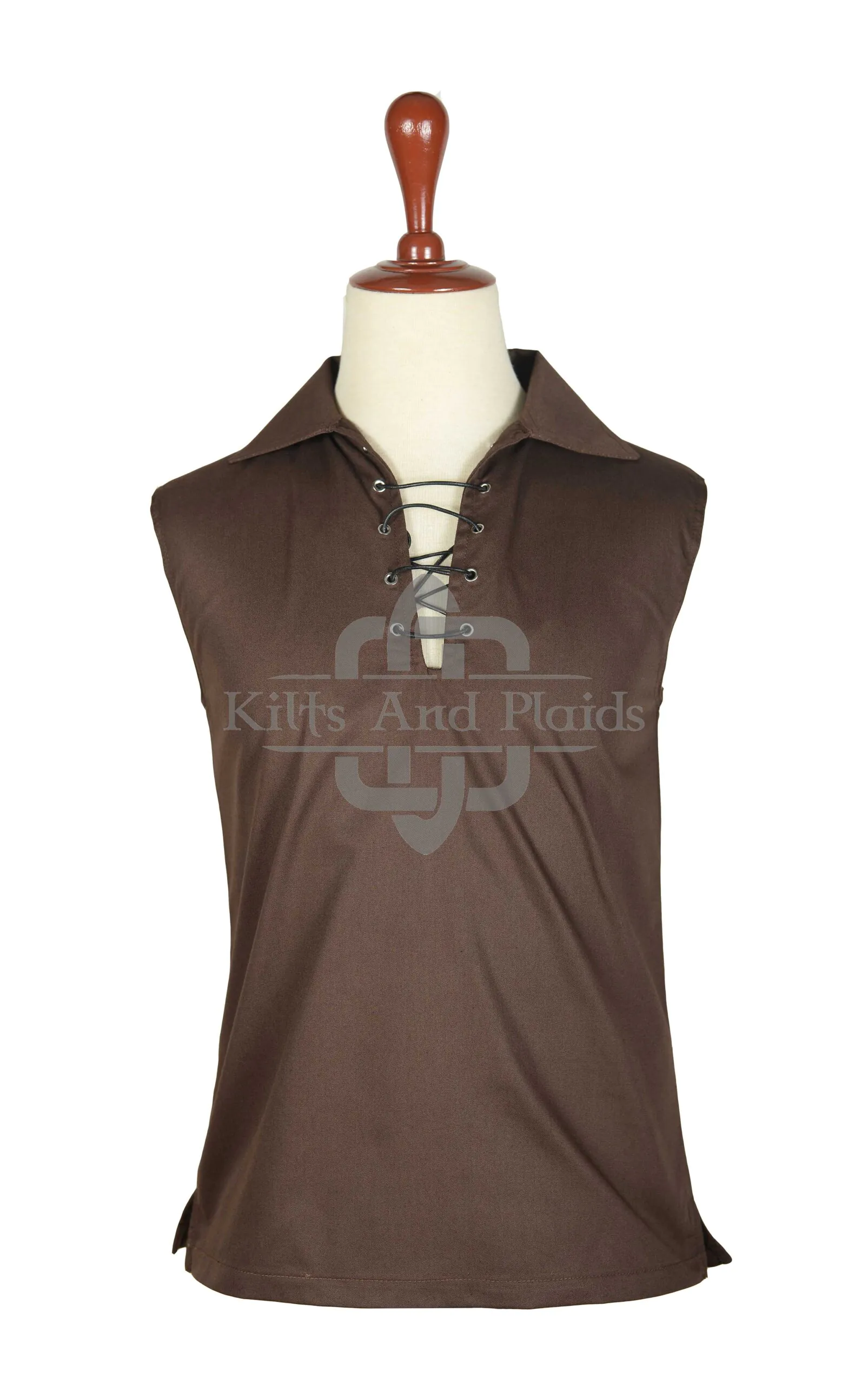 Scottish Jacobite Gillie Brown KILT Shirt