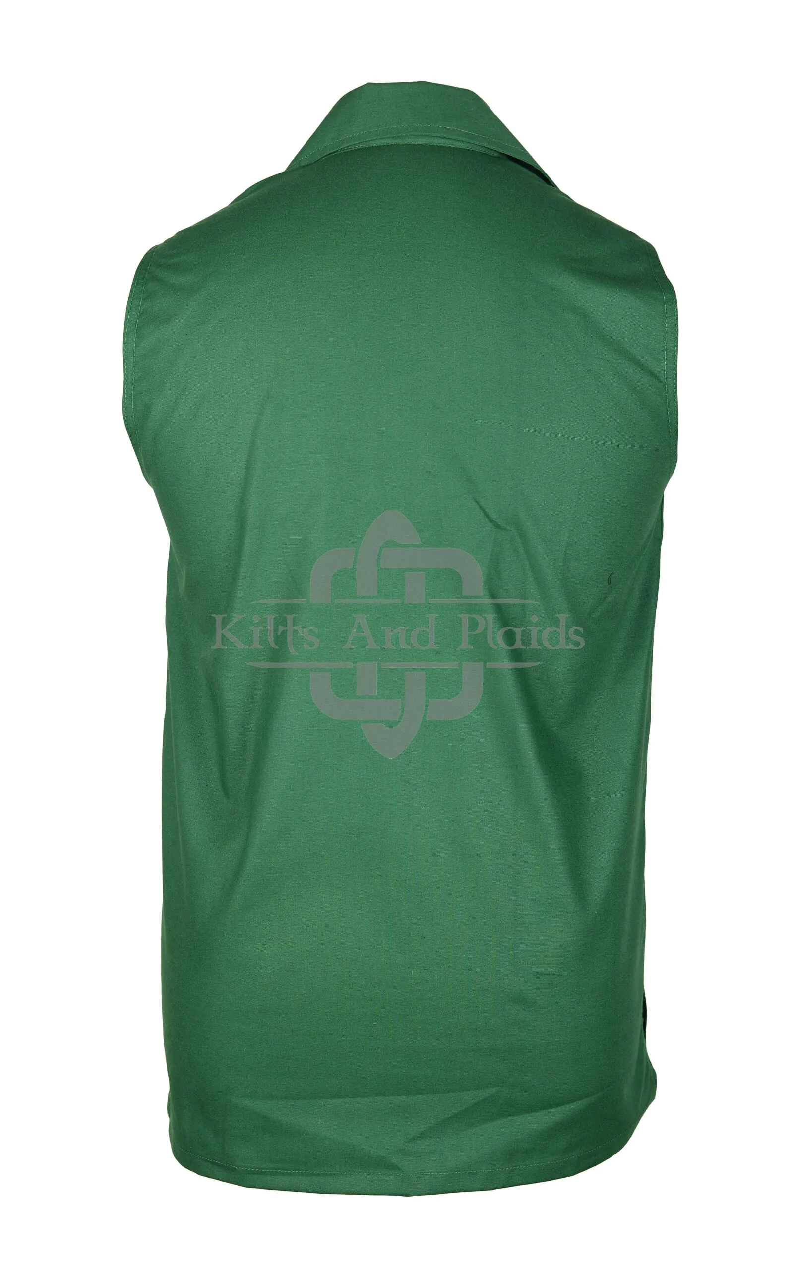 Scottish Jacobite Gillie Green KILT Shirt - Image 3