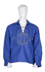 Traditional Scottish Ghillie Jacobite Royal Blue Kilt Shirt