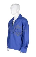 Traditional Scottish Ghillie Jacobite Royal Blue Kilt Shirt - Image 2