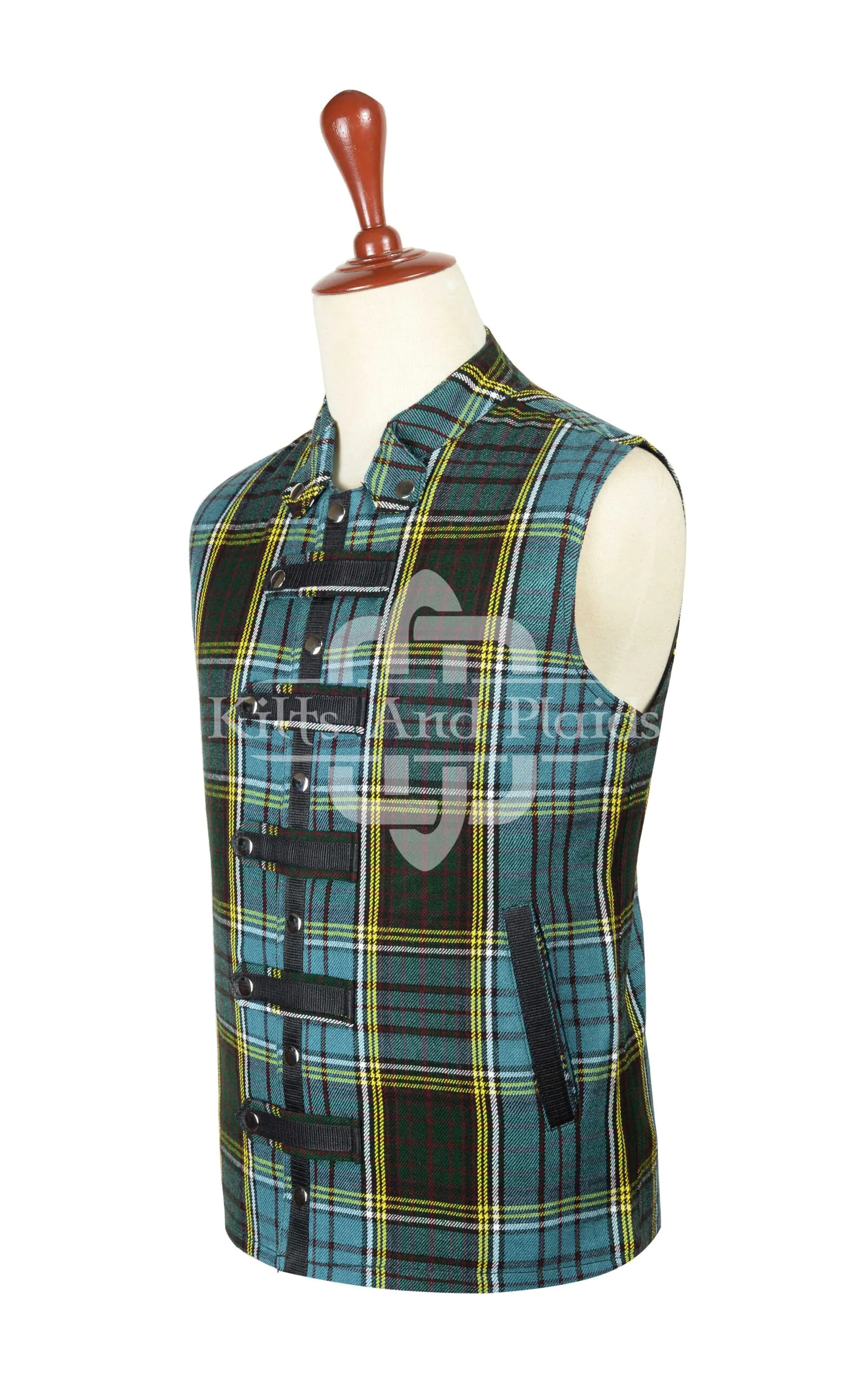 Anderson Tartan Punk Rock Vest