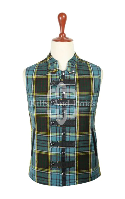 Anderson Tartan Punk Rock Vest