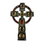 Scottish Antique Celtic Cross Pebble Brooch
