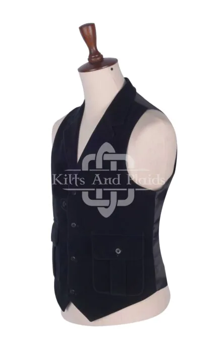 Black Velvet Waistcoat